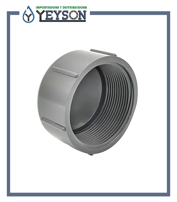 Tapon hembra PVC SCH-80 roscada Lesso